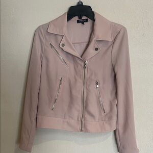 Kenneth Cole New York Pink Leather Jacket